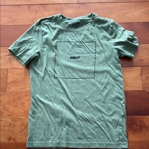 Hurley Green Short Sleeve Tee with Crew Neck